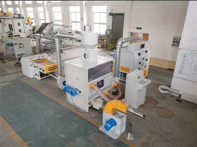 Semi-automatisk kuddfyllning monteringslinje